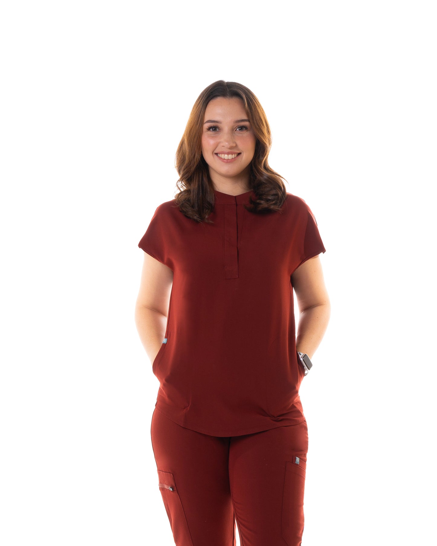 Women's PRO Mandarin Top Maroon