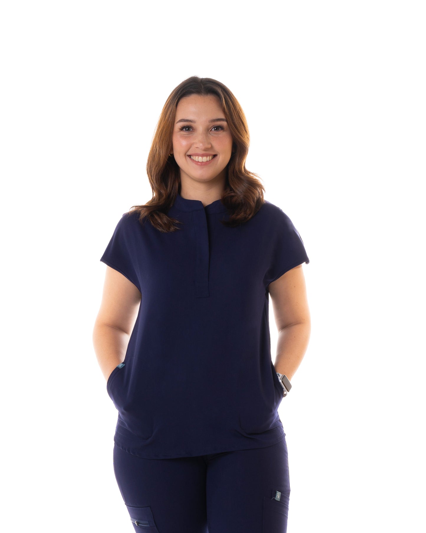 Women's PRO Mandarin Top Navy