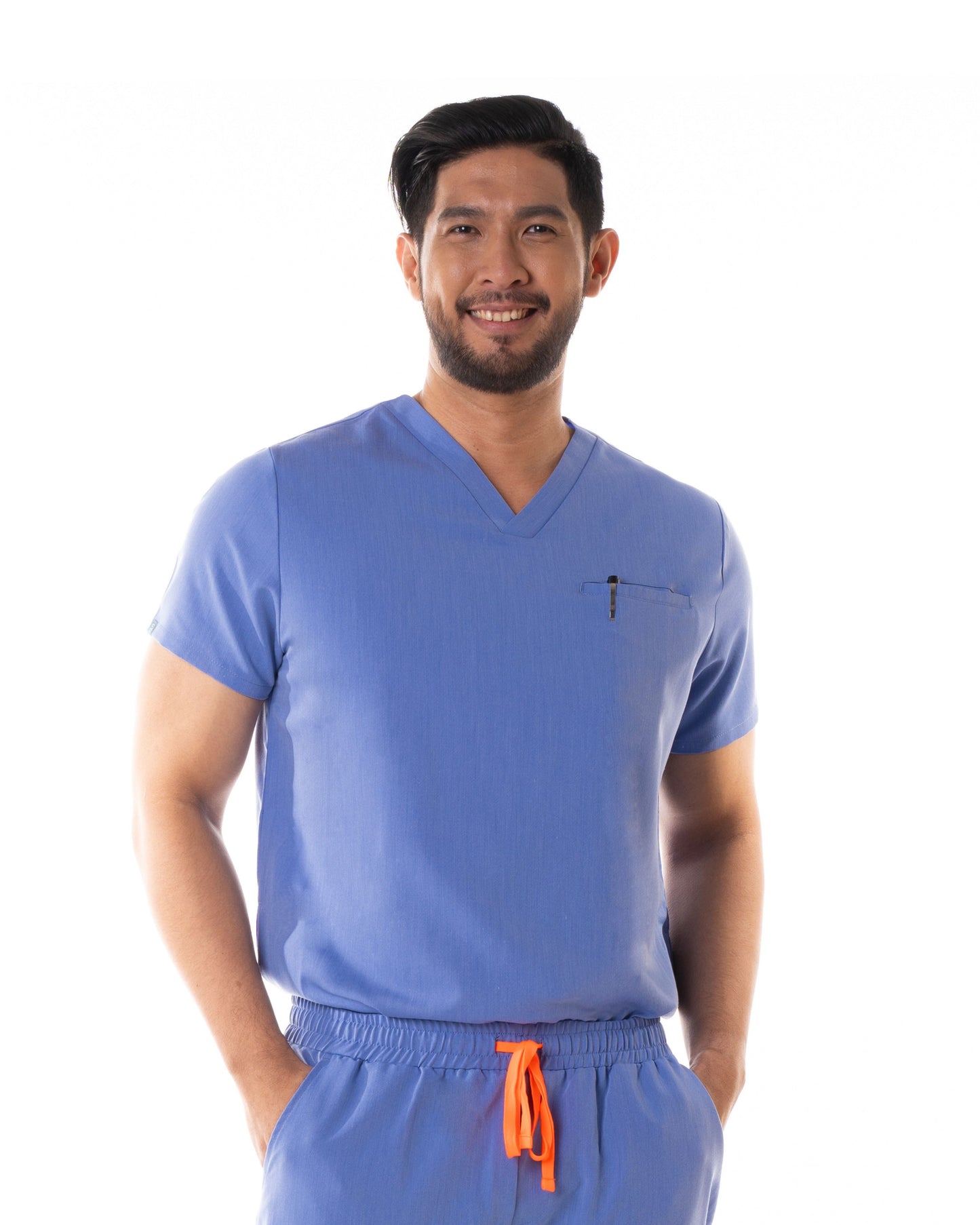 Men's PRO V-neck Top Ceil Blue