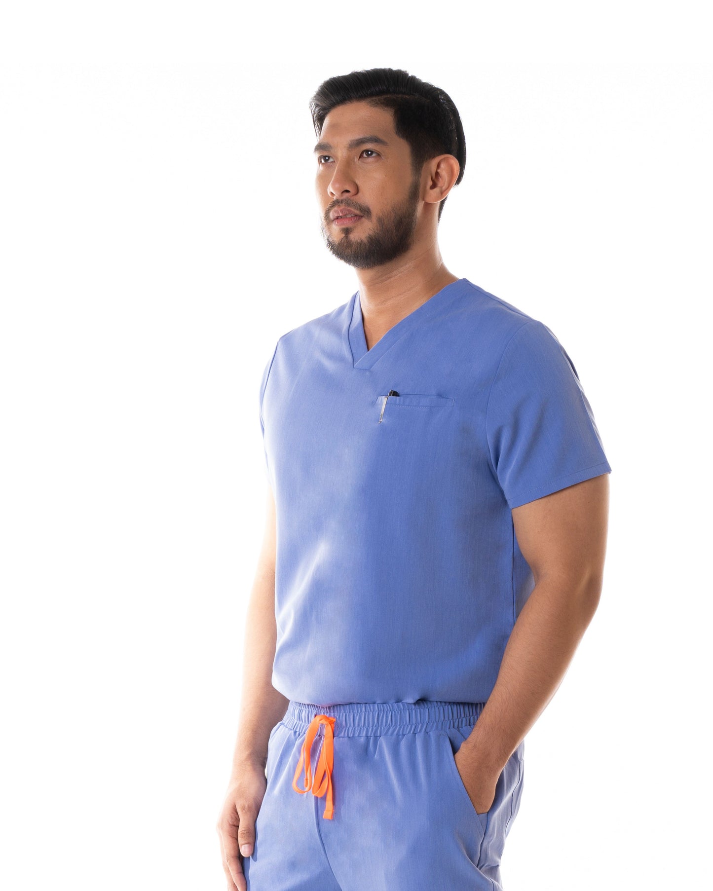 Men's PRO V-neck Top Ceil Blue