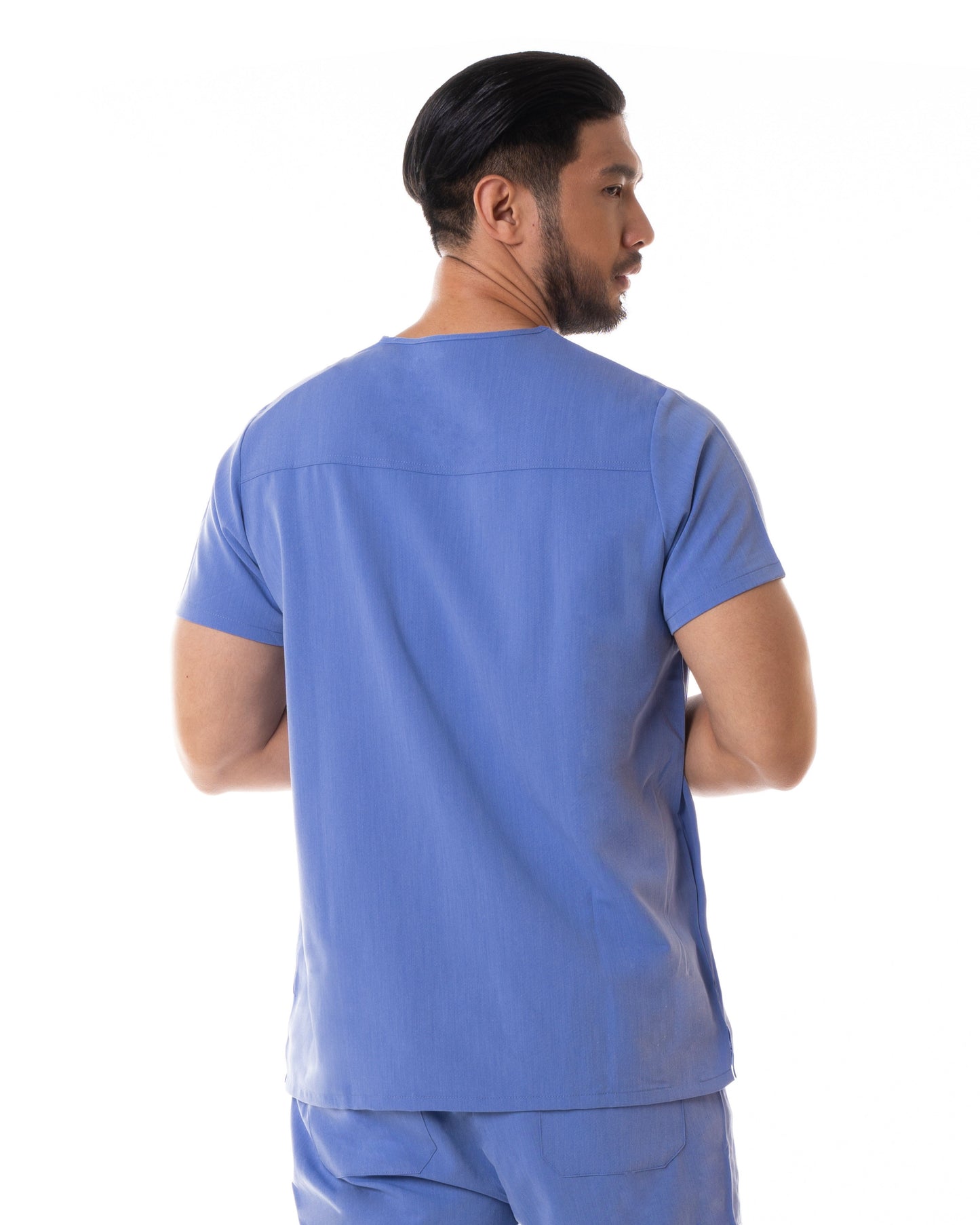 Men's PRO V-neck Top Ceil Blue