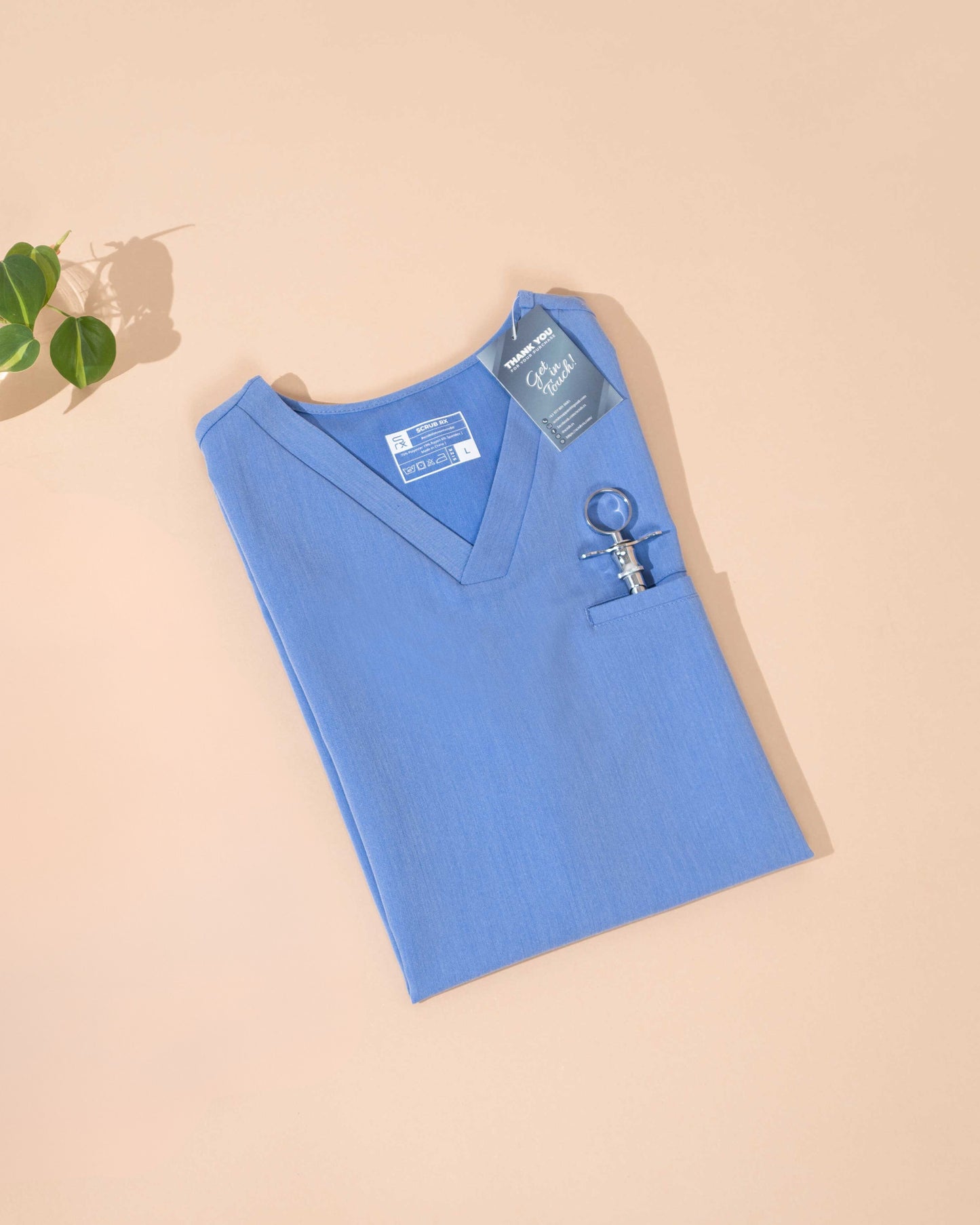 Women's PRO V-neck Top Ceil Blue