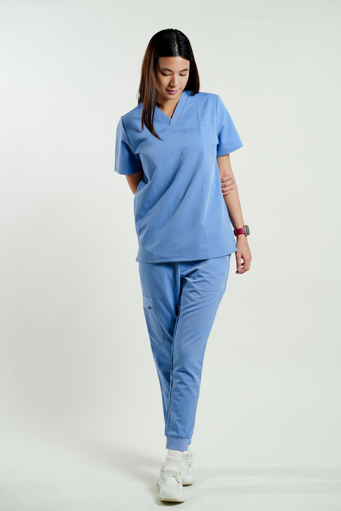 Women's PRO V-neck Top Ceil Blue