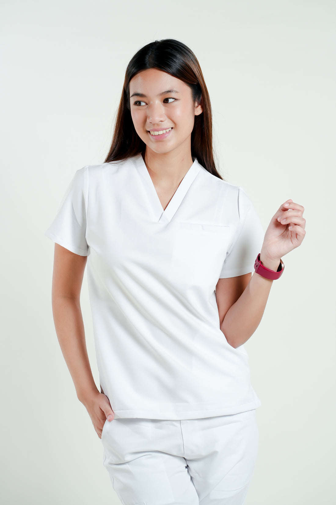 Women's PRO V-neck White