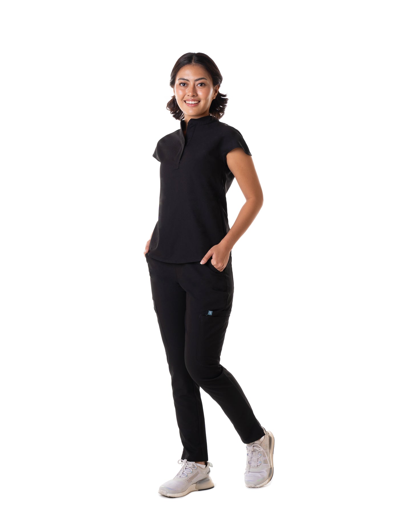 Women's PRO Mandarin Top Black