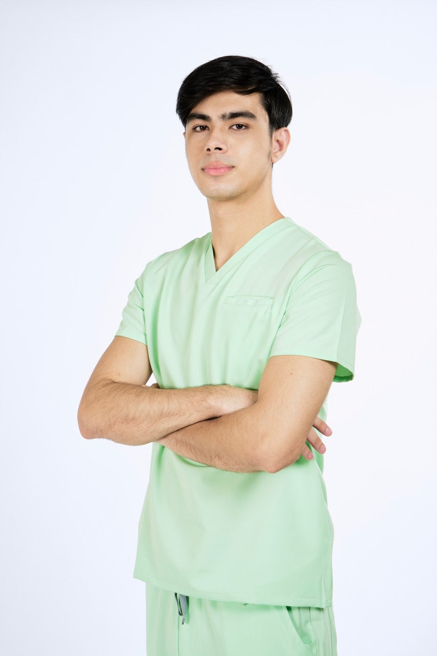 Men's PRO V-neck Top Mint Green